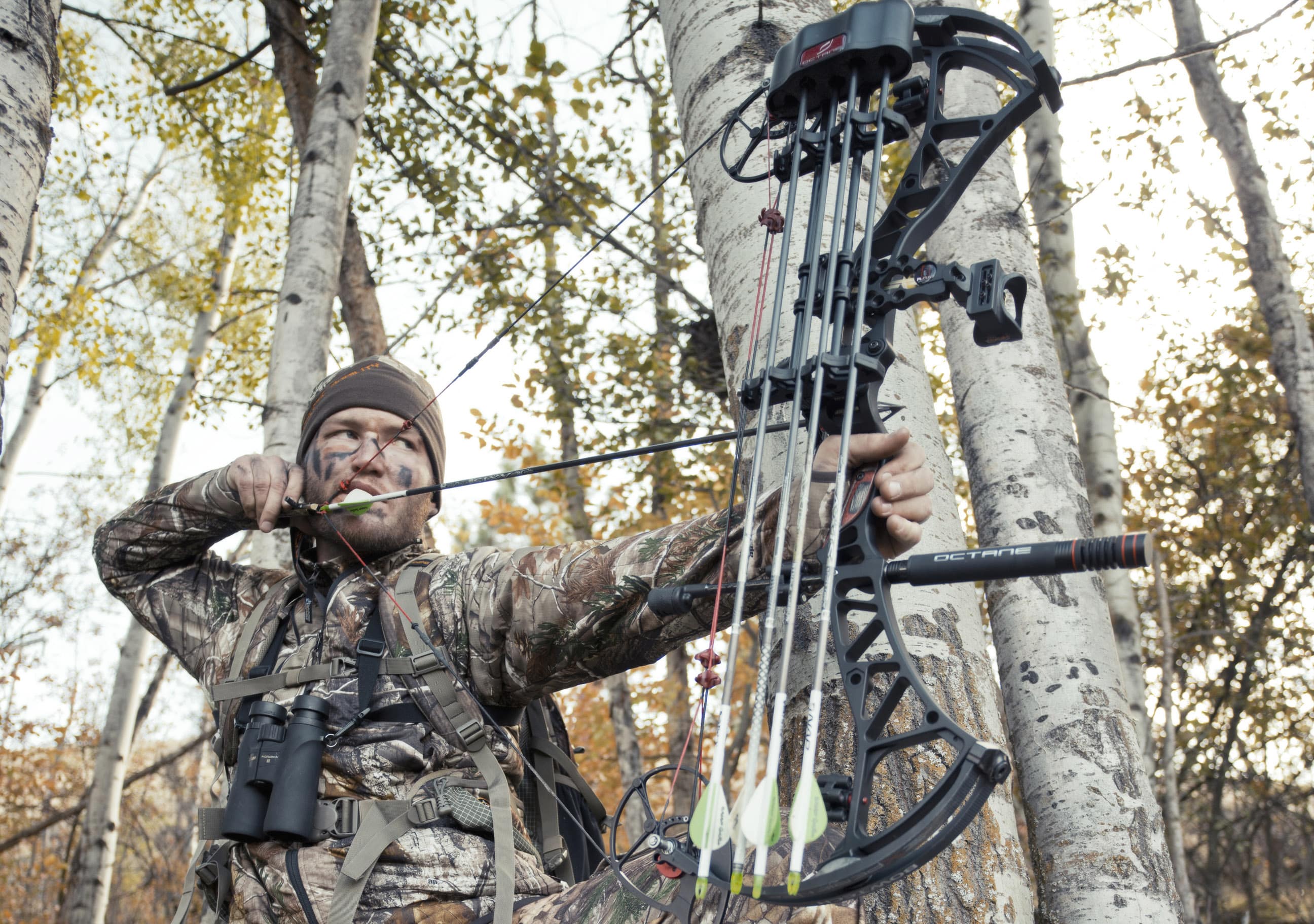 Perfect Line 6 Arrow Quiver in Autumn Camo for Compound Bow or