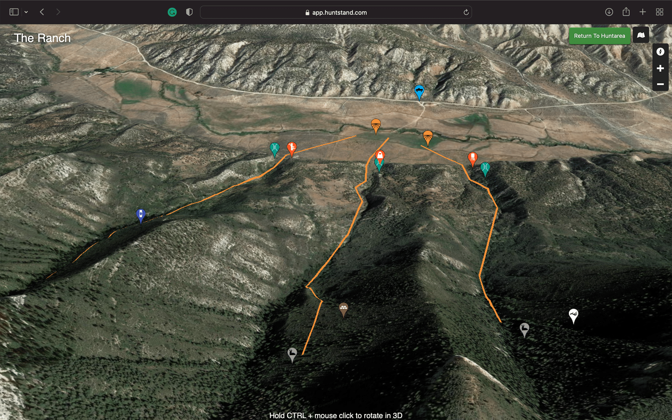 HuntStand Ranch 3D view