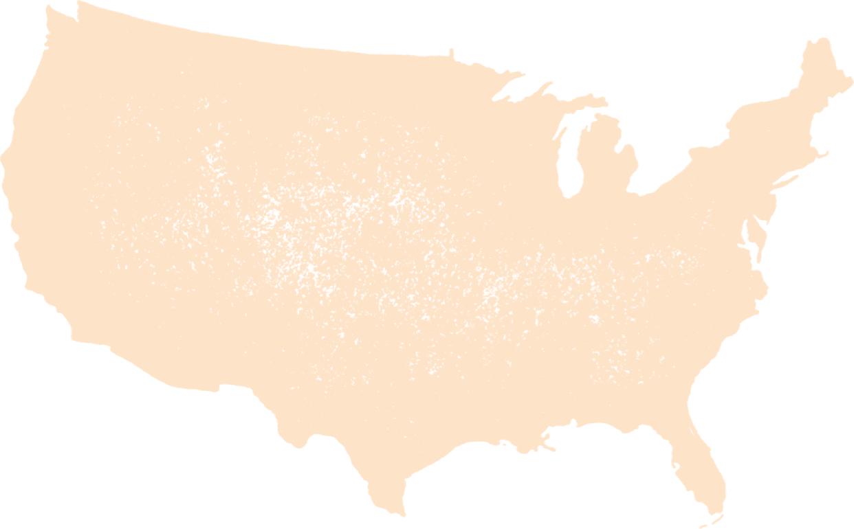 United States Country outline in orange
