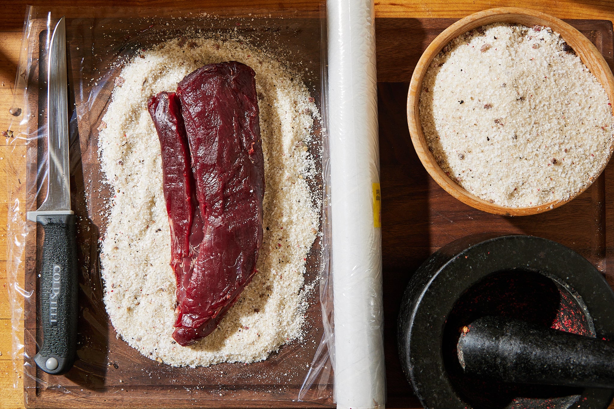 Start with your preferred cut of venison.