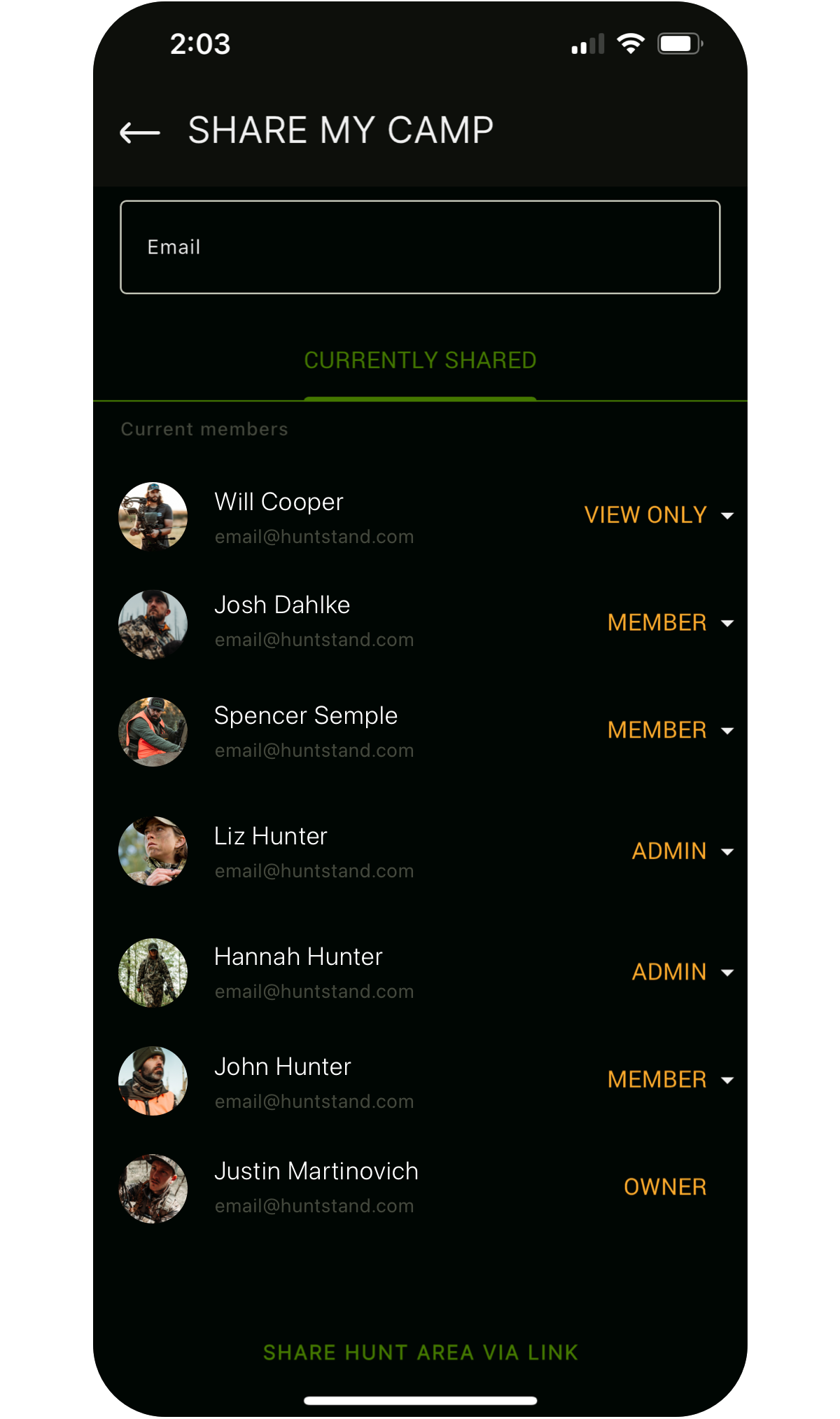 Huntstand App