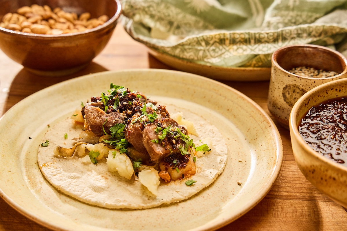 Recipe: Lengua and Salsa Macha Tacos