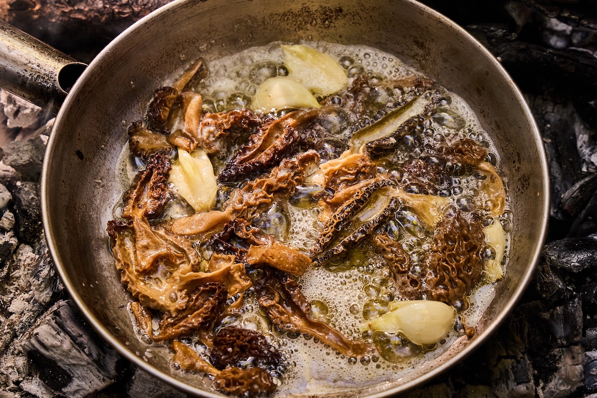 Recipe: Bone-in-Loin with Morel Sauce