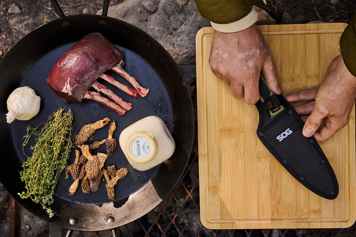 Recipe: Bone-in-Loin with Morel Sauce